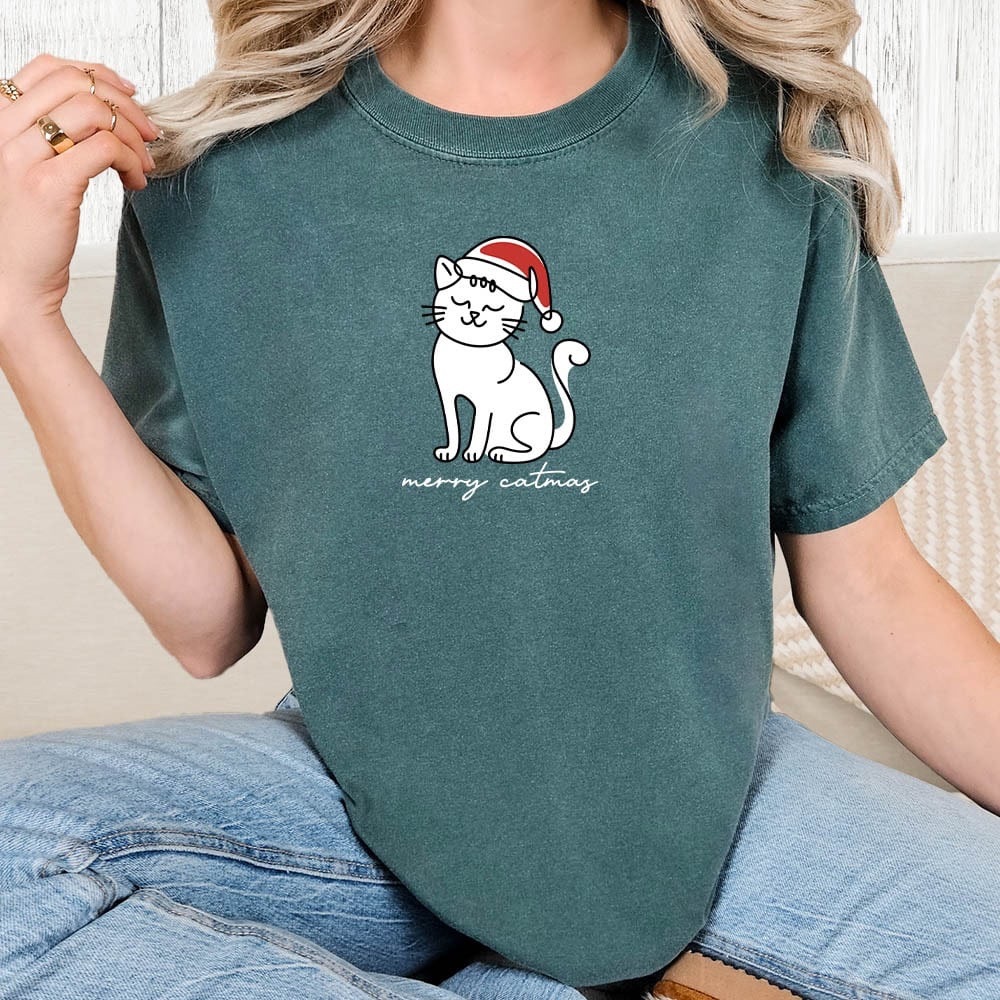 NWT Merry Catmas T-Shirt L H1‎
